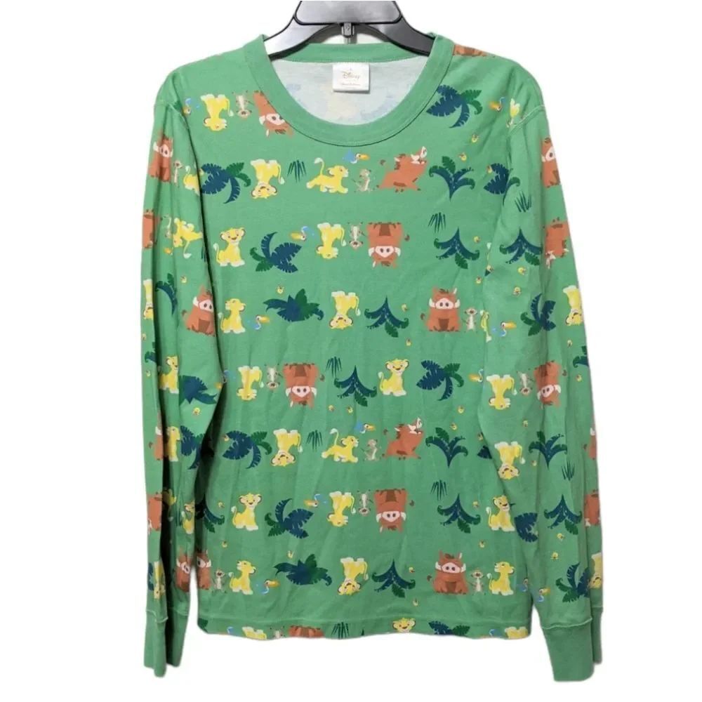 HANNA ANDERSSON Disney's The Lion King Adult Long John Pajama Top S